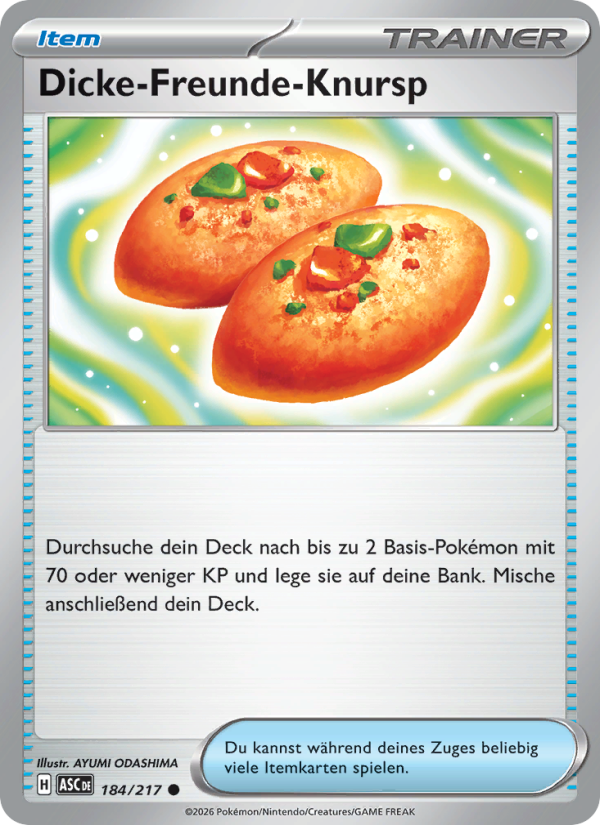 Dicke-Freunde-Knursp 184 — Erhabene Helden (German Pokémon TCG card)
