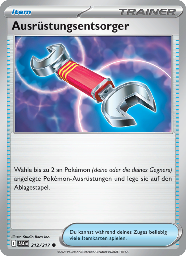 Ausrüstungsentsorger 212 — Erhabene Helden (German Pokémon TCG card)