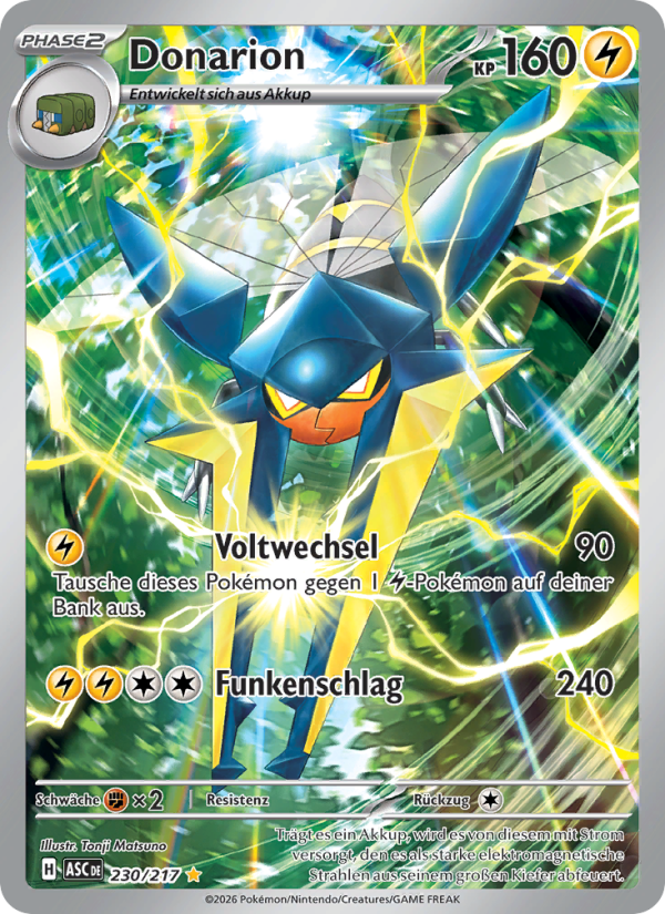 Donarion 230 — Erhabene Helden (German Pokémon TCG card)