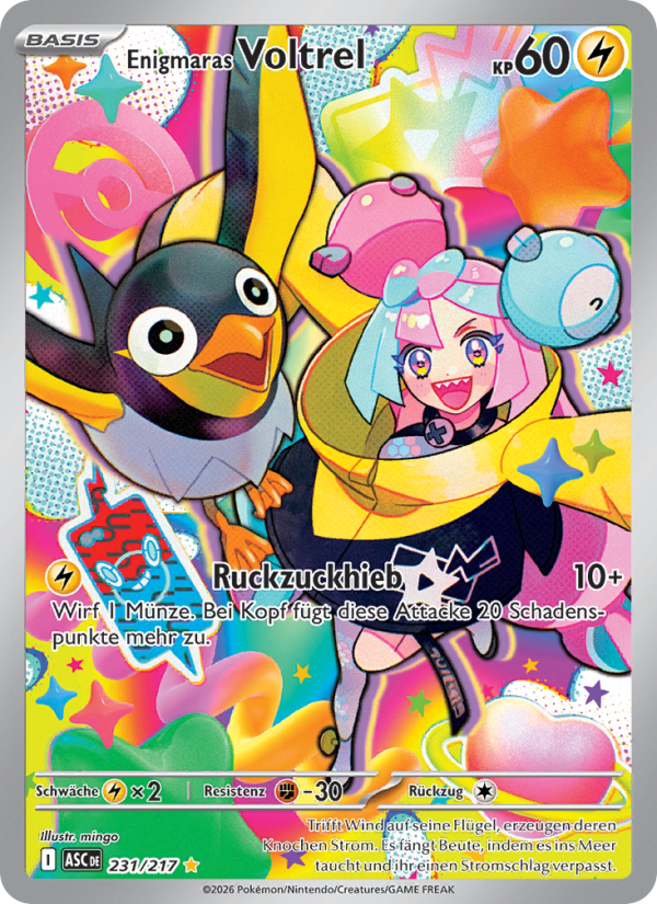 Enigmaras Voltrel 231 — Erhabene Helden (German Pokémon TCG card)