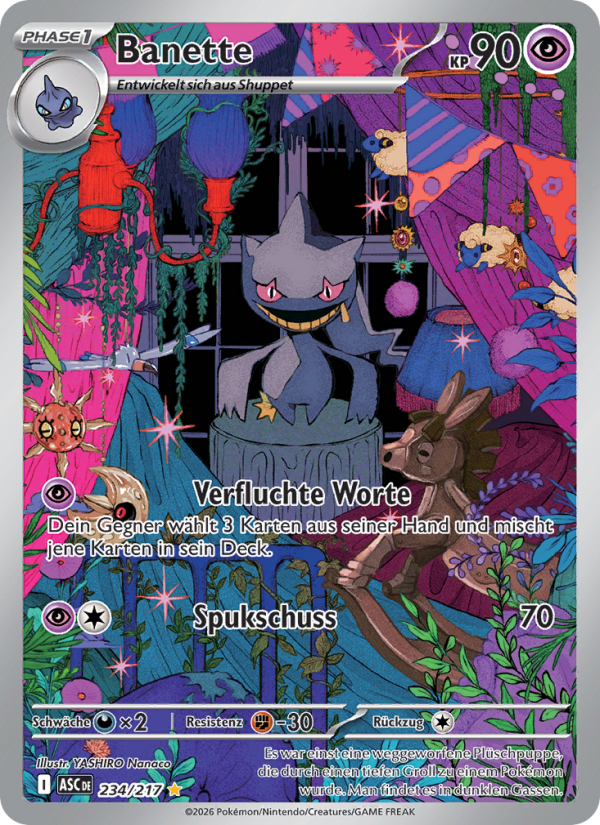 Banette 234 — Erhabene Helden (German Pokémon TCG card)