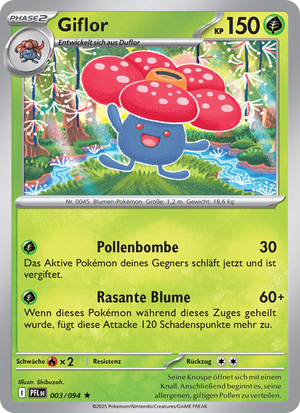 Giflor 003 — Fatale Flammen (German Pokémon TCG card)