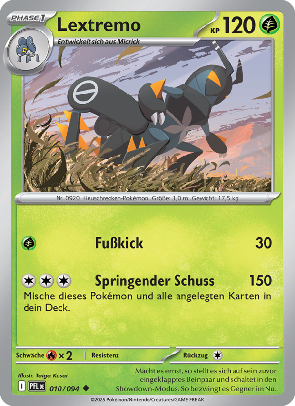 Lextremo 010 — Fatale Flammen (German Pokémon TCG card)