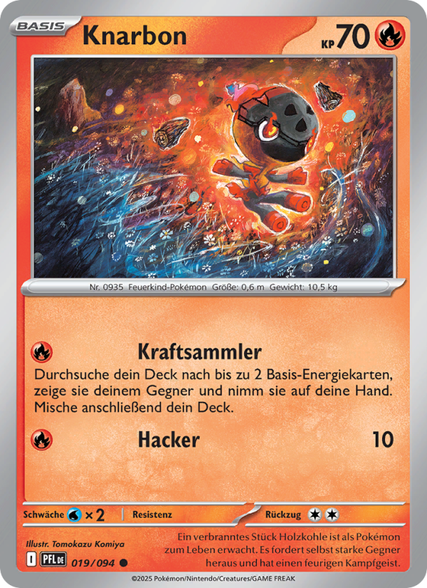 Knarbon 019 — Fatale Flammen (German Pokémon TCG card)