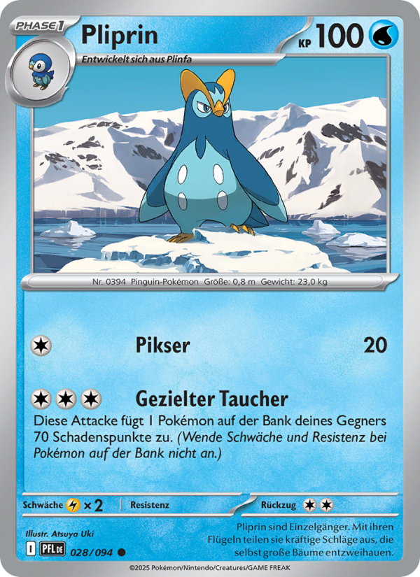Pliprin 028 — Fatale Flammen (German Pokémon TCG card)