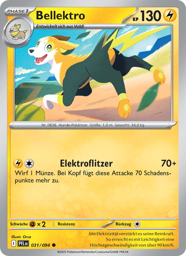 Bellektro 031 — Fatale Flammen (German Pokémon TCG card)
