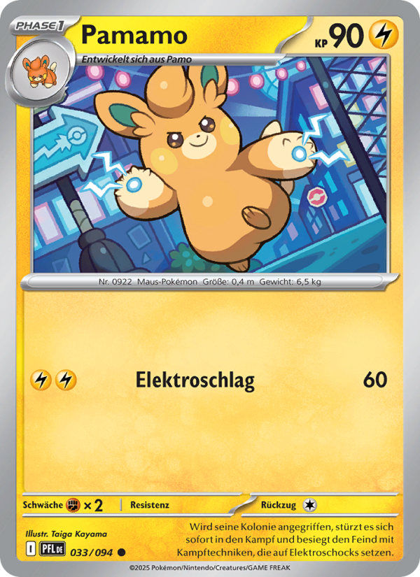 Pamamo 033 — Fatale Flammen (German Pokémon TCG card)