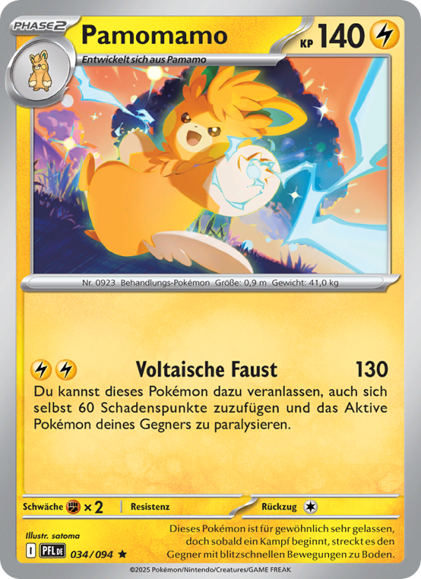 Pamomamo 034 — Fatale Flammen (German Pokémon TCG card)