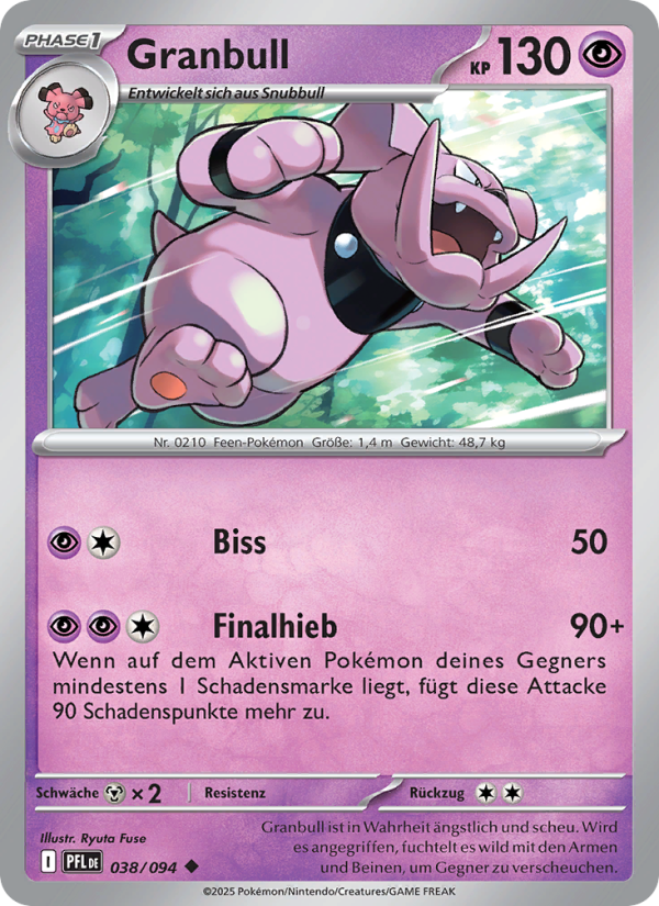 Granbull 038 — Fatale Flammen (German Pokémon TCG card)