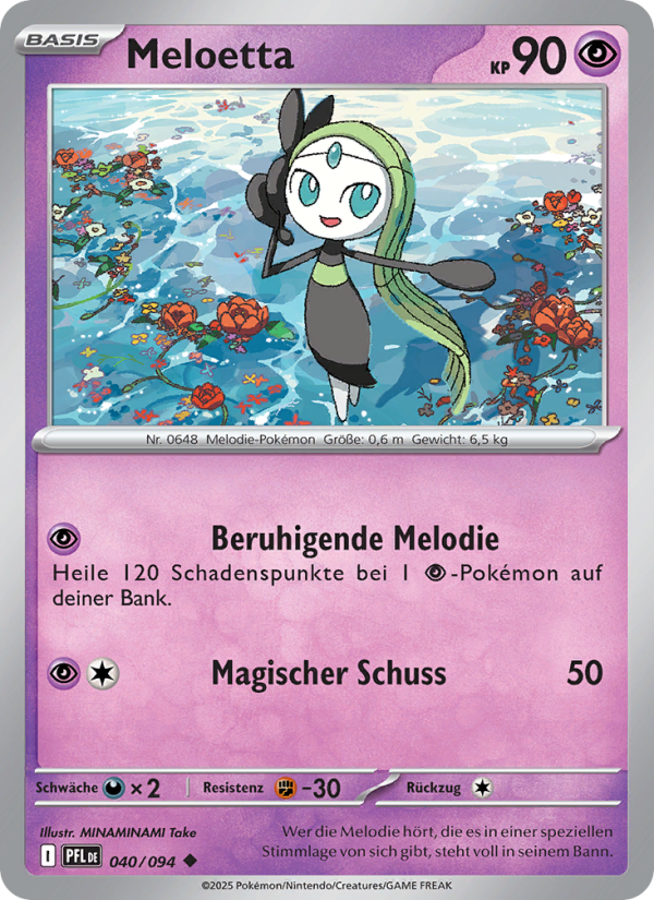 Meloetta 040 — Fatale Flammen (German Pokémon TCG card)