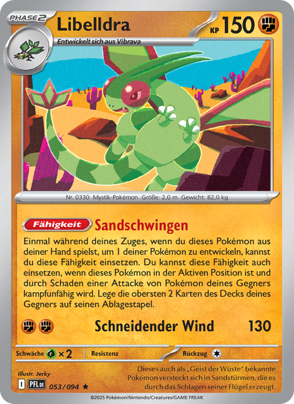 Libelldra 053 — Fatale Flammen (German Pokémon TCG card)