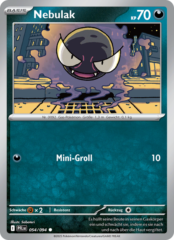 Nebulak 054 — Fatale Flammen (German Pokémon TCG card)