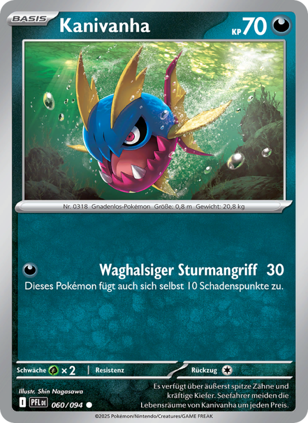 Kanivanha 060 — Fatale Flammen (German Pokémon TCG card)