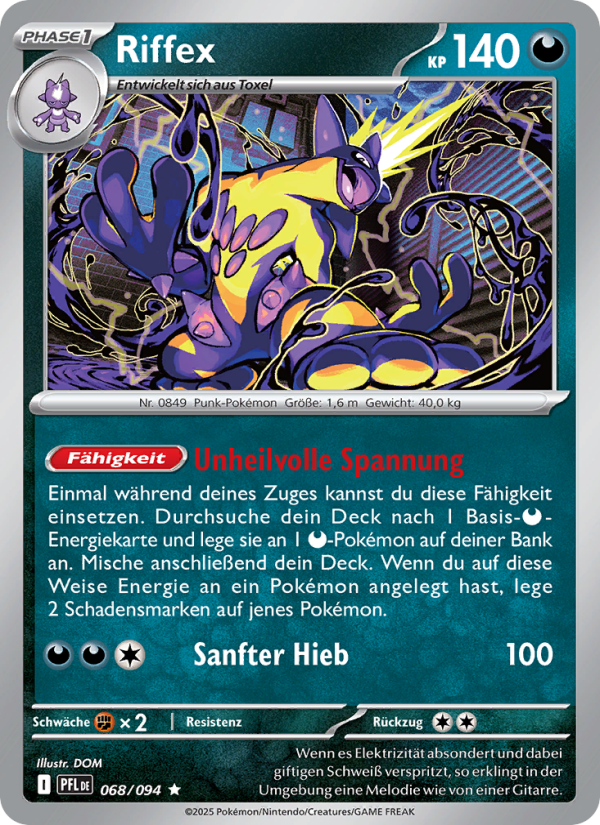 Riffex 068 — Fatale Flammen (German Pokémon TCG card)