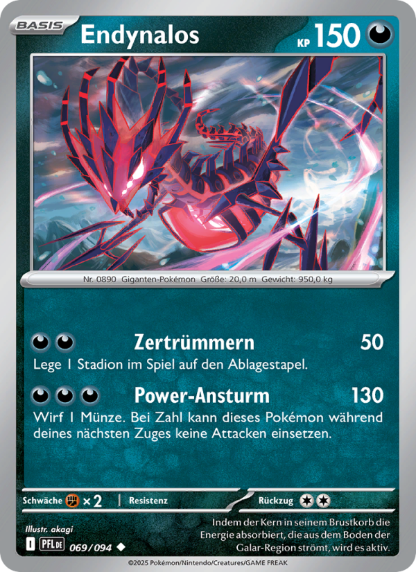 Endynalos 069 — Fatale Flammen (German Pokémon TCG card)