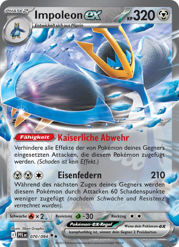 Impoleon-ex 070 — Fatale Flammen (German Pokémon TCG card)