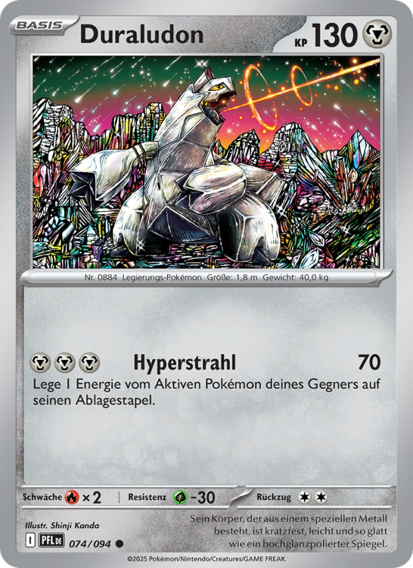 Duraludon 074 — Fatale Flammen (German Pokémon TCG card)