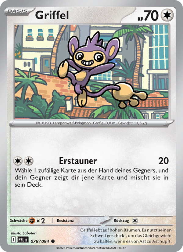 Griffel 078 — Fatale Flammen (German Pokémon TCG card)