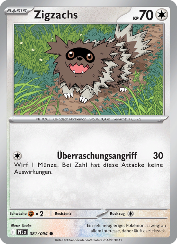 Zigzachs 081 — Fatale Flammen (German Pokémon TCG card)
