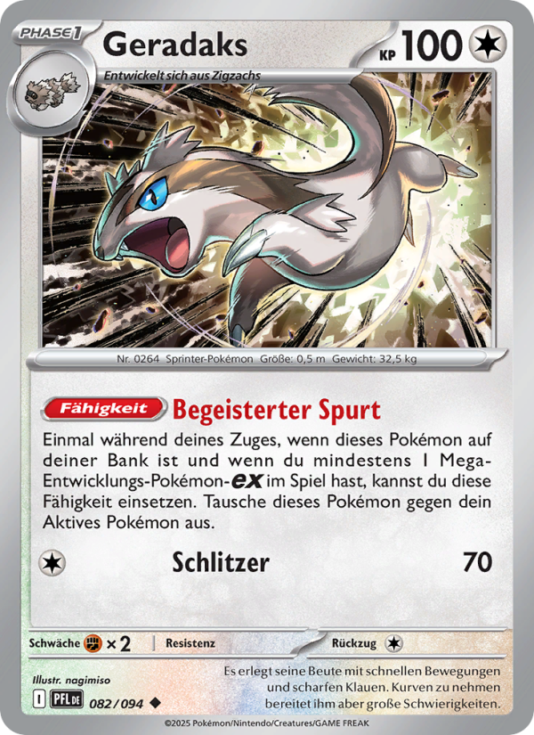 Geradaks 082 — Fatale Flammen (German Pokémon TCG card)