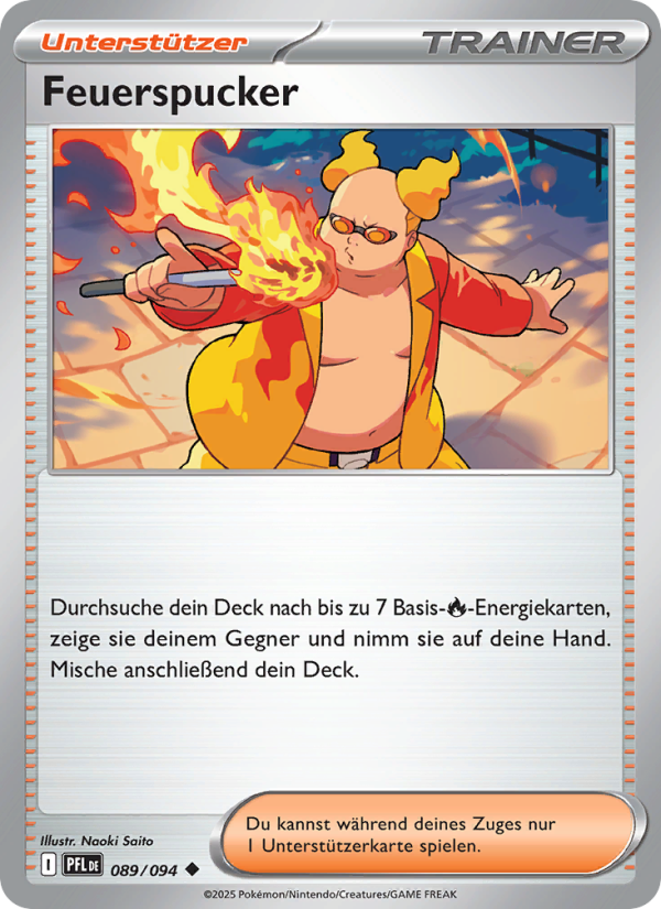 Feuerspucker 089 — Fatale Flammen (German Pokémon TCG card)