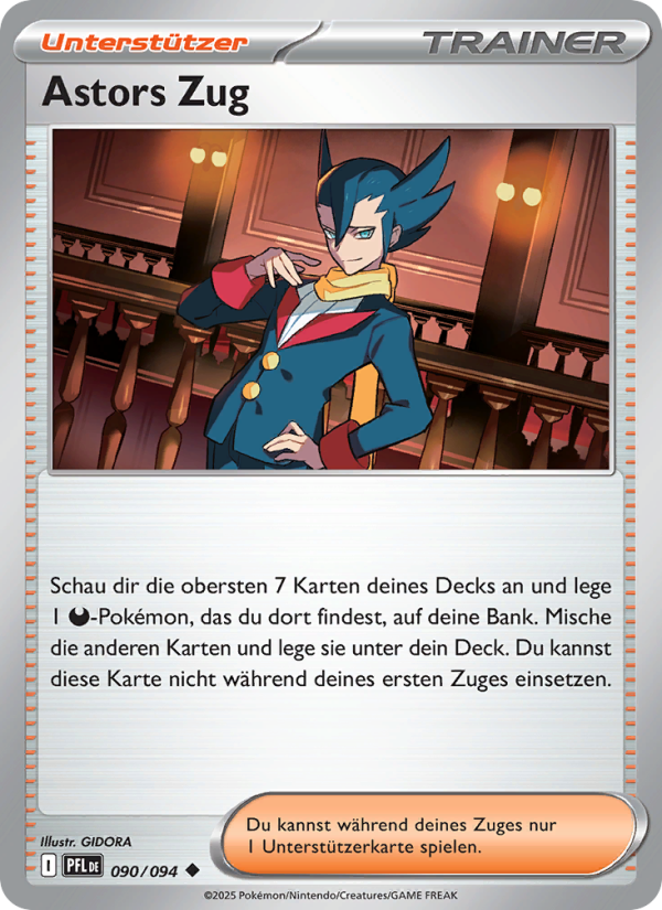 Astors Zug 090 — Fatale Flammen (German Pokémon TCG card)