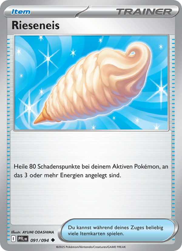 Rieseneis 091 — Fatale Flammen (German Pokémon TCG card)