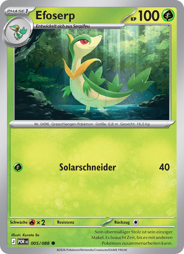 Efoserp 005 — Optimale Ordnung (German Pokémon TCG card)