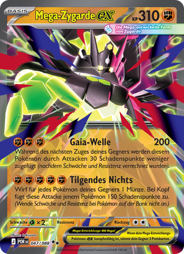 Mega-Zygarde-ex 047 — Optimale Ordnung (German Pokémon TCG card)