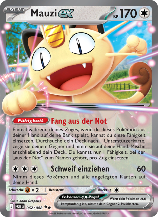 Mauzi-ex 062 — Optimale Ordnung (German Pokémon TCG card)