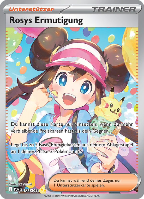Rosys Ermutigung 123 — Optimale Ordnung (German Pokémon TCG card)