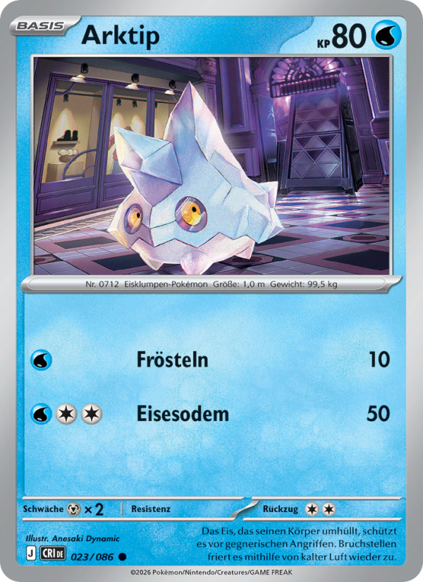 Arktip 023 — Wachsendes Chaos (German Pokémon TCG card)