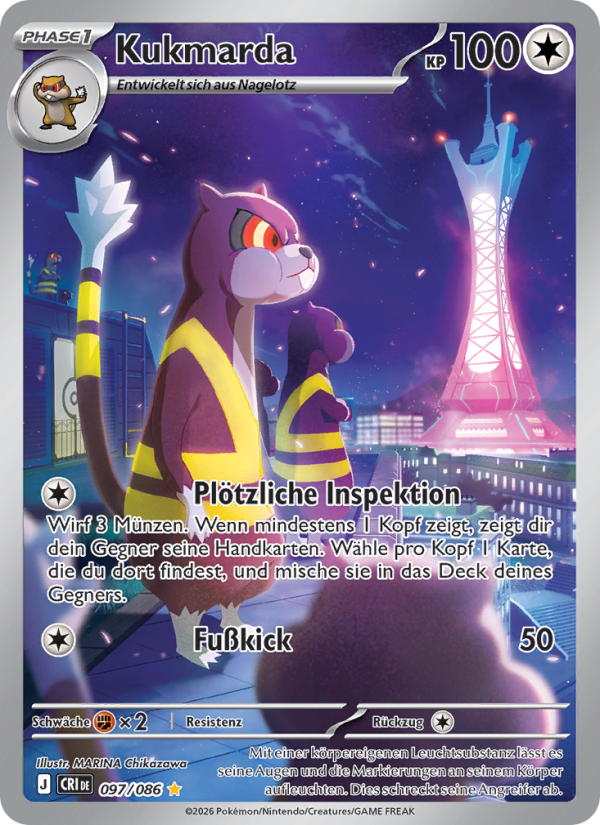 Kukmarda 097 — Wachsendes Chaos (German Pokémon TCG card)