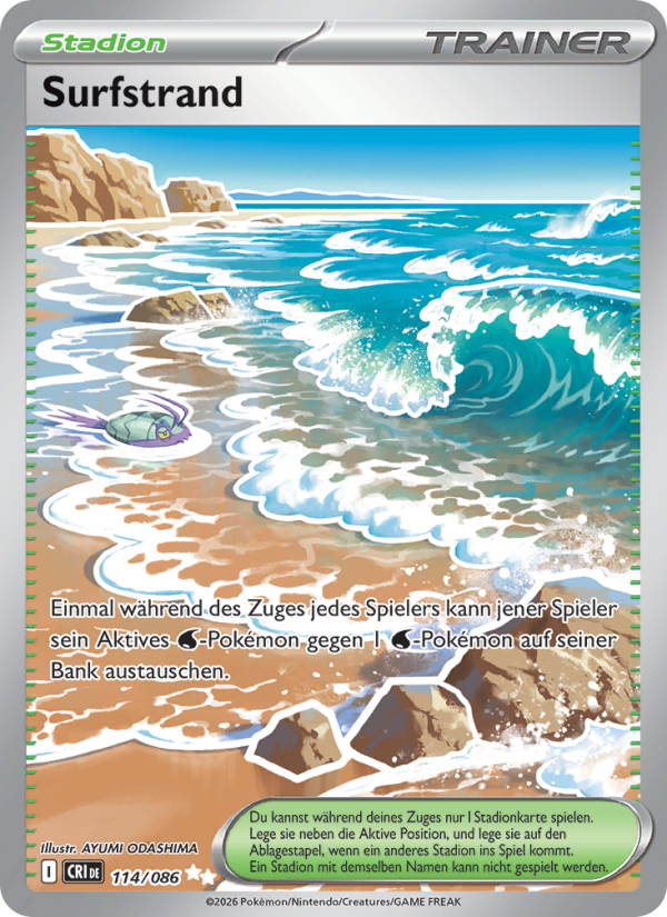 Surfstrand 114 — Wachsendes Chaos (German Pokémon TCG card)