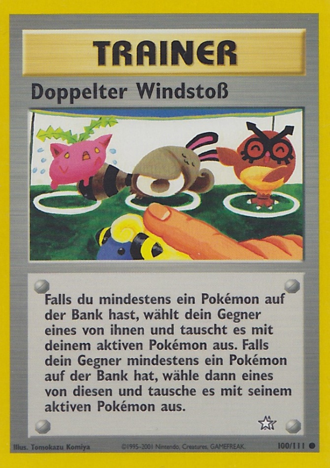 Doppelter Windhauch 100 — Neo Genesis (German Pokémon TCG card)
