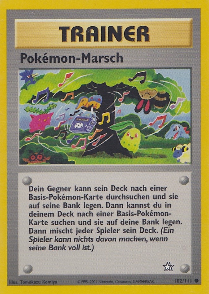 Pokémon Marsch 102 — Neo Genesis (German Pokémon TCG card)