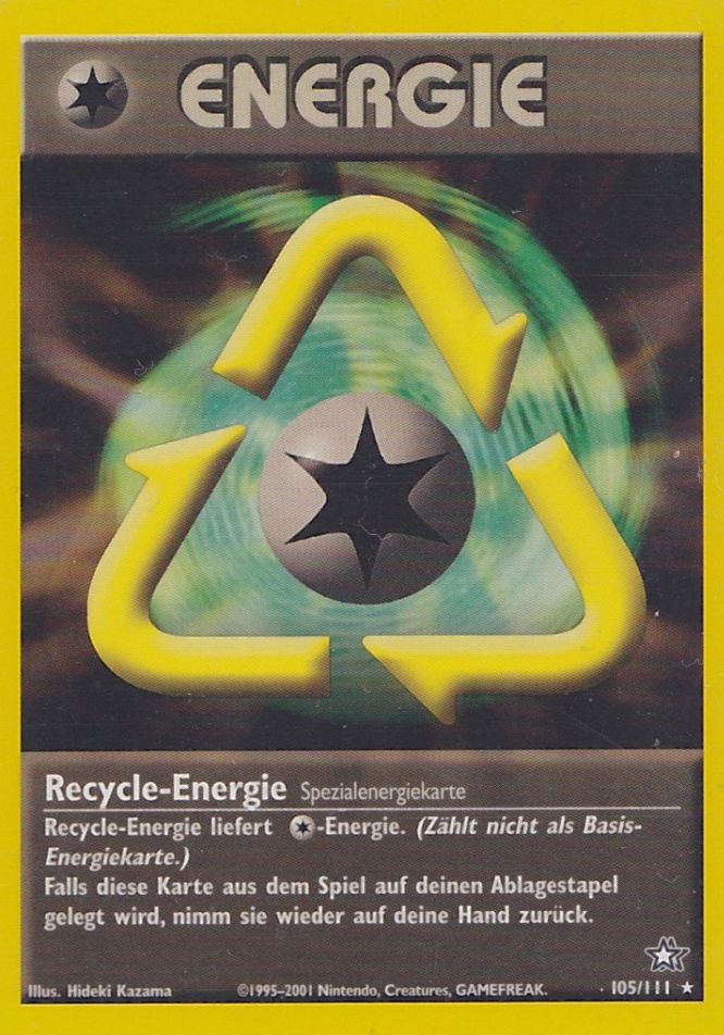 Recycle-Energie 105 — Neo Genesis (German Pokémon TCG card)
