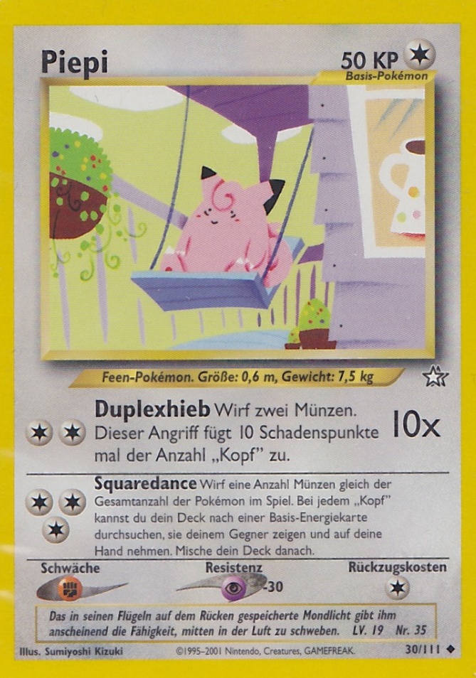 Piepi 30 — Neo Genesis (German Pokémon TCG card)