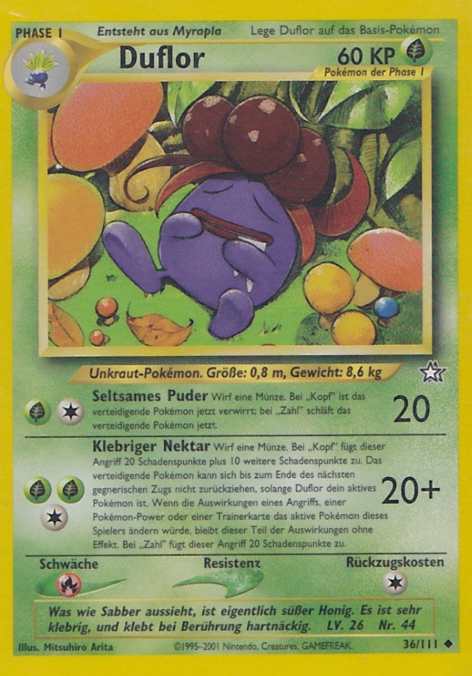 Duflor 36 — Neo Genesis (German Pokémon TCG card)