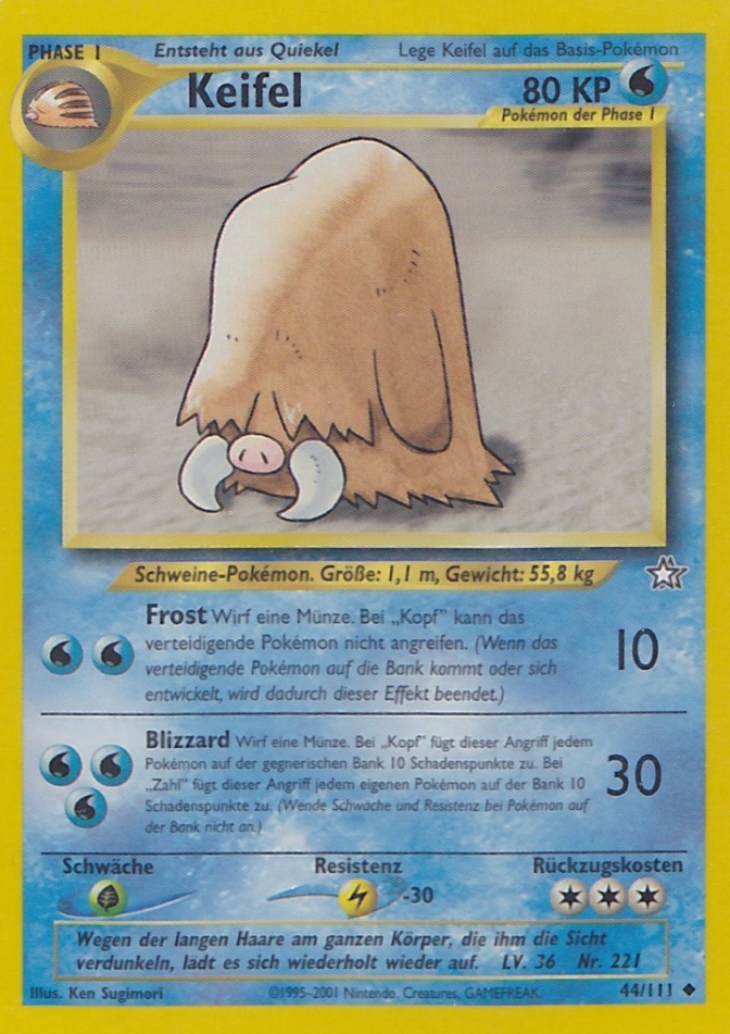 Keifel 44 — Neo Genesis (German Pokémon TCG card)