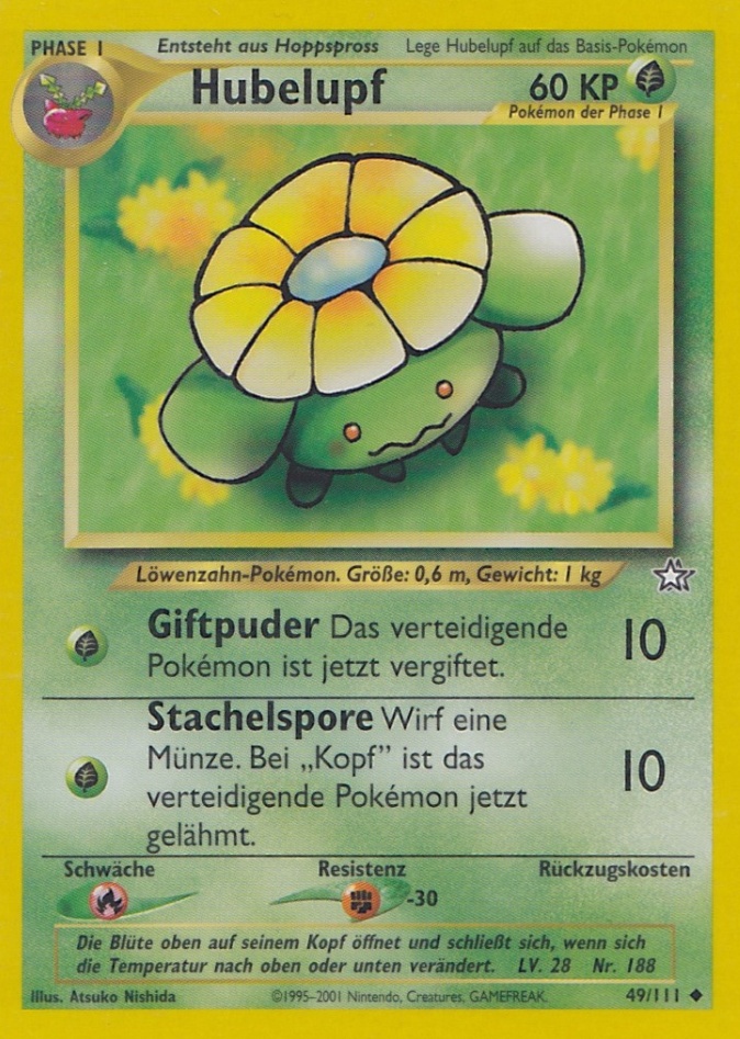 Hubelupf 49 — Neo Genesis (German Pokémon TCG card)