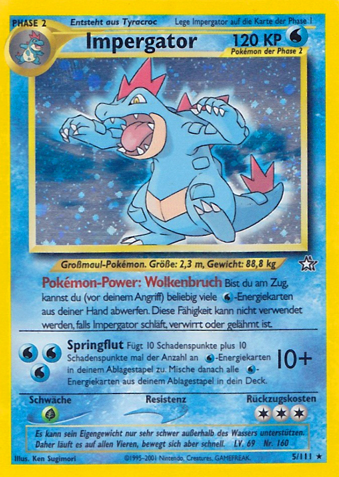 Impergator 5 — Neo Genesis (German Pokémon TCG card)