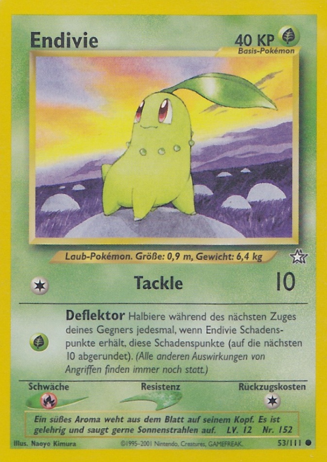 Endivie 53 — Neo Genesis (German Pokémon TCG card)