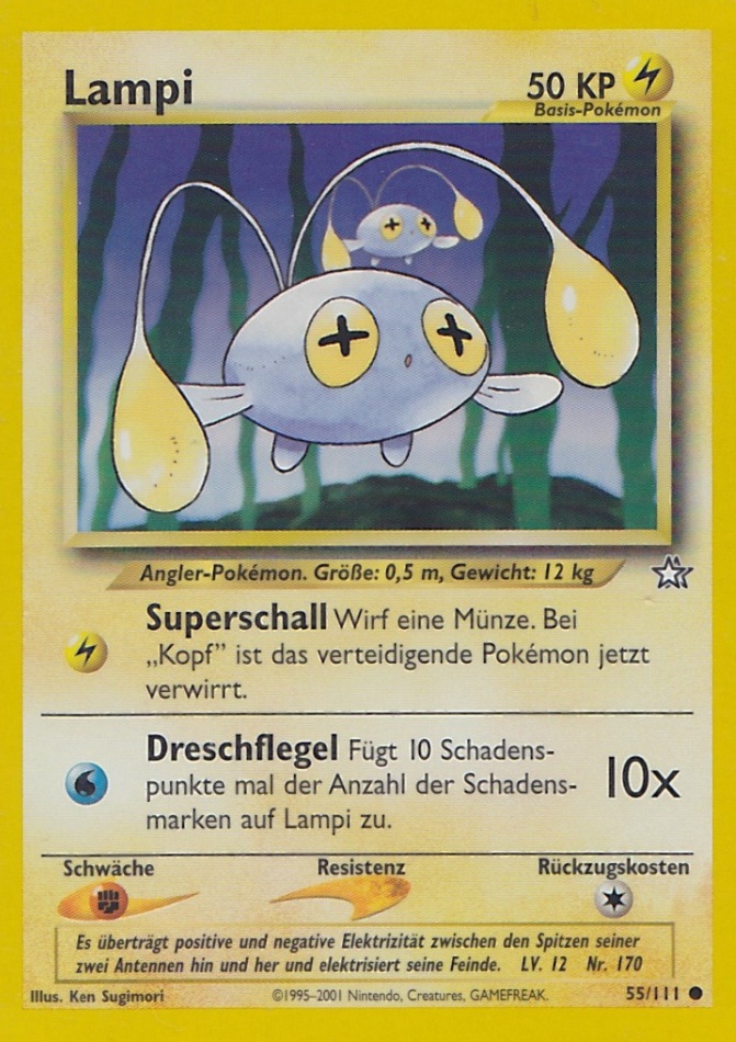 Lampi 55 — Neo Genesis (German Pokémon TCG card)