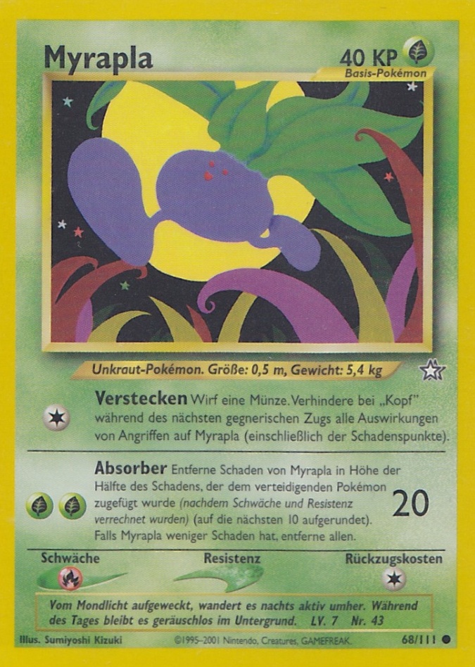 Myrapla 68 — Neo Genesis (German Pokémon TCG card)