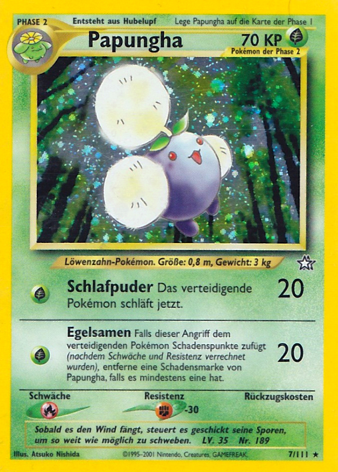 Papungha 7 — Neo Genesis (German Pokémon TCG card)