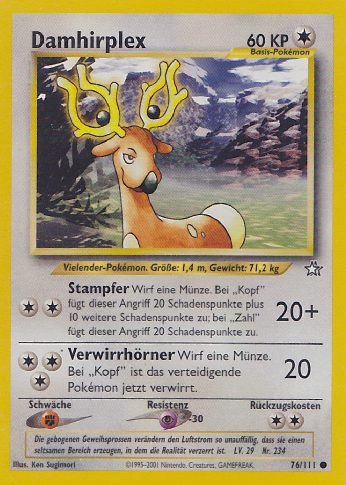 Damhirplex 76 — Neo Genesis (German Pokémon TCG card)