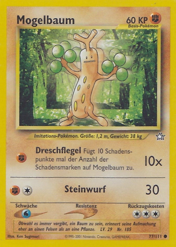Mogelbaum 77 — Neo Genesis (German Pokémon TCG card)
