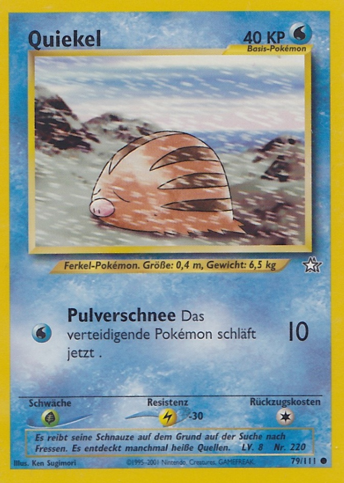 Quiekel 79 — Neo Genesis (German Pokémon TCG card)