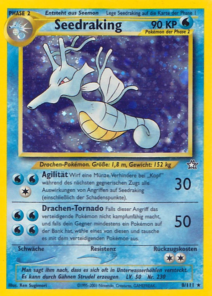 Seedraking 8 — Neo Genesis (German Pokémon TCG card)
